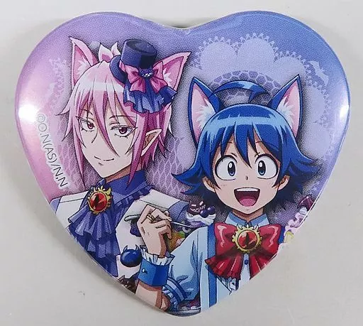 入間くん　コミケ　ハート缶バッジ　アスモデウス グッズ-バッチ】アニメ『魔入りました!入間くん』 ハート型缶バッジ MB