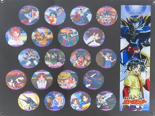 バッジ・ピンズ　集合(勇者警察ジェイデッカー) 名場面缶バッジパネル 「超勇者展2」 受注生産限定 駿河屋 -<中古>集合(勇者警察ジェイデッカー) 名場面缶バッジ