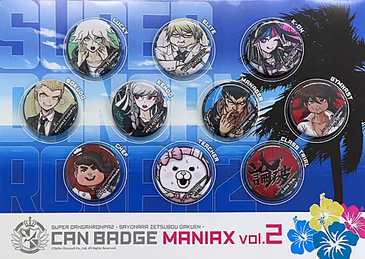 バッジ・ピンズ　集合 缶バッジマニアクス vol.2 「スーパーダンガンロンパ2 さよなら絶望学園」 ワンダーフェスティバル2014夏グッズ