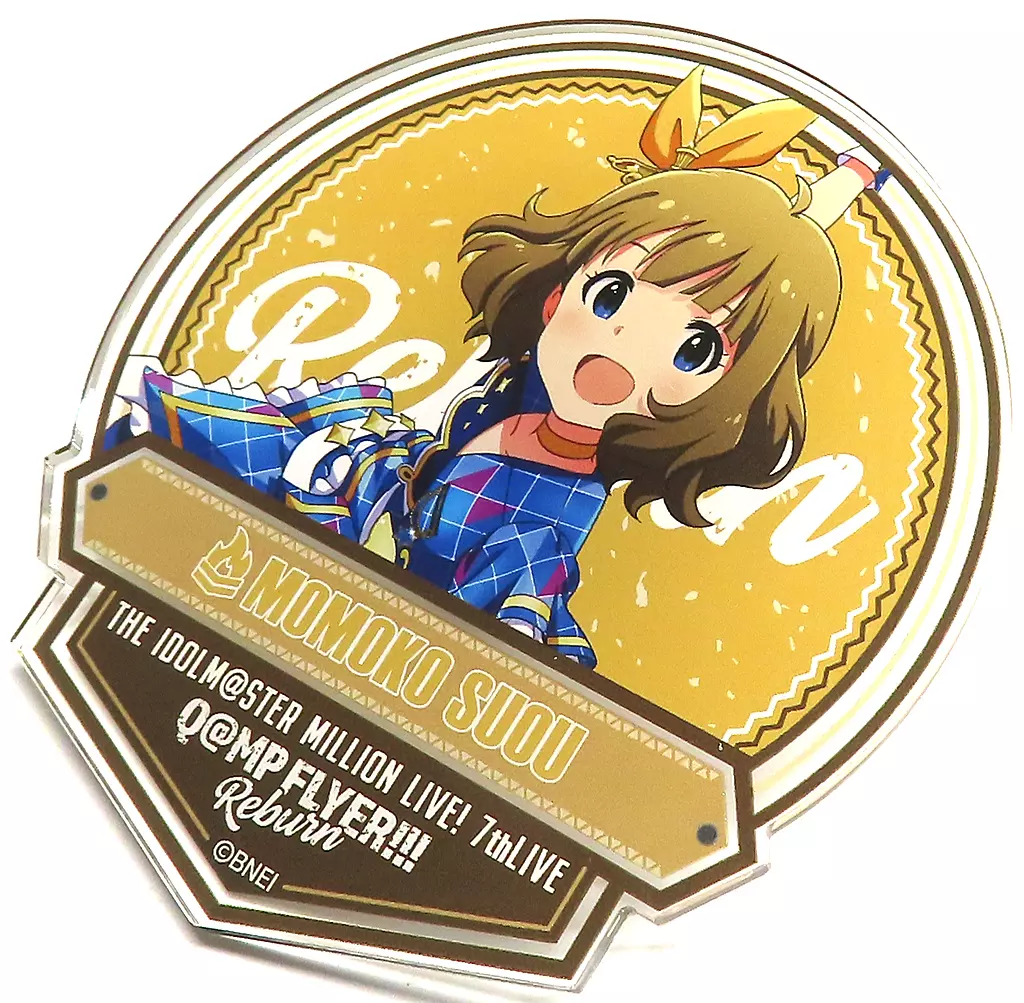 周防桃子(7thLIVE Reburn Ver.) 公式プロデュースバッジ 「THE IDOLM＠STER MILLION LIVE! 7thLIVE Q＠MP FLYER!!! Reburn」