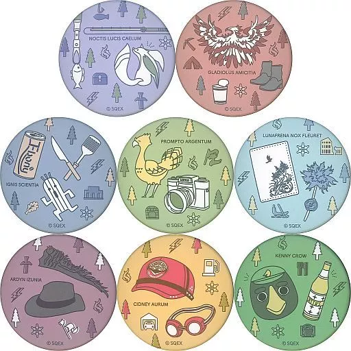 駿河屋 -<中古>全8種セット 「ファイナルファンタジーXV キャラバッジ