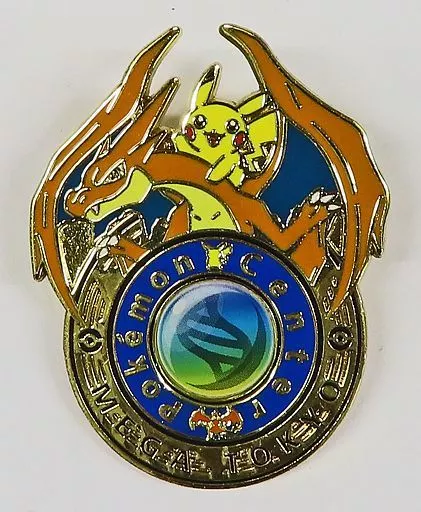 バッジ・ピンズ　ピカチュウ＆リザードン ピンズ 「ポケットモンスター」 ポケモンセンターメガトウキョー限定