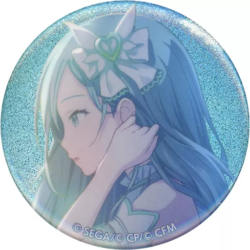バッジ・ピンズ　日野森雫(にゃ～ん?) 「プロジェクトセカイ カラフルステージ! feat. 初音ミク グリッター缶バッジ イベントイラストコレクション vol.6 A」