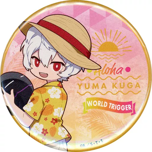 ワールドトリガー 三門の四季 缶バッジ アロハ 空閑遊真 駿河屋 -<中古>空閑遊真 「ワールドトリガー 三門の四季を駆ける
