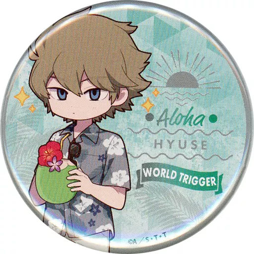ワールドトリガー 三門の四季 缶バッジ アロハ ヒュース 駿河屋 -<中古>ヒュース 「ワールドトリガー 三門の四季を駆ける