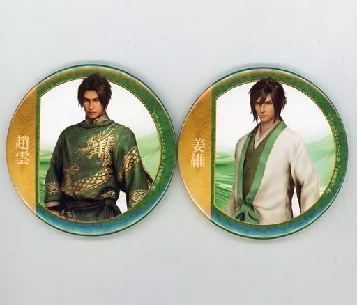 も*迎様 真・三國無双8 缶バッジセット 趙雲＆姜維 KOEI TECMO SPOT(コーエーテクモ スポット) | KTスポット