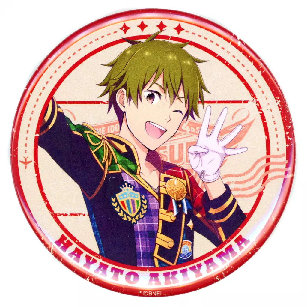 秋山隼人 公式スタンド缶バッジ 「THE IDOLM＠STER SideM 4th STAGE ～TRE＠SURE GATE～」
