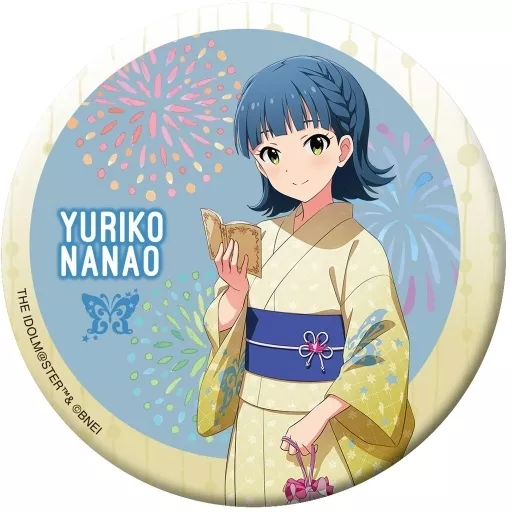 D.七尾百合子(夏祭りイメージ) グリッター缶バッジ 「アイドルマスター ミリオンライブ!」