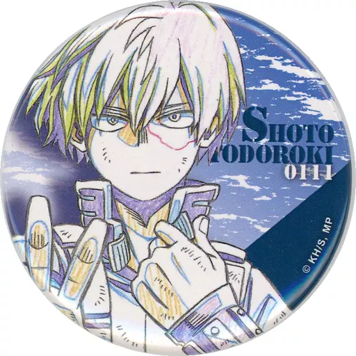 轟焦凍(フルカラー) 「僕のヒーローアカデミア TD缶バッジ その手で勝利をつかみ取れ!～線画Ver～」 ヒーロープラザ限定