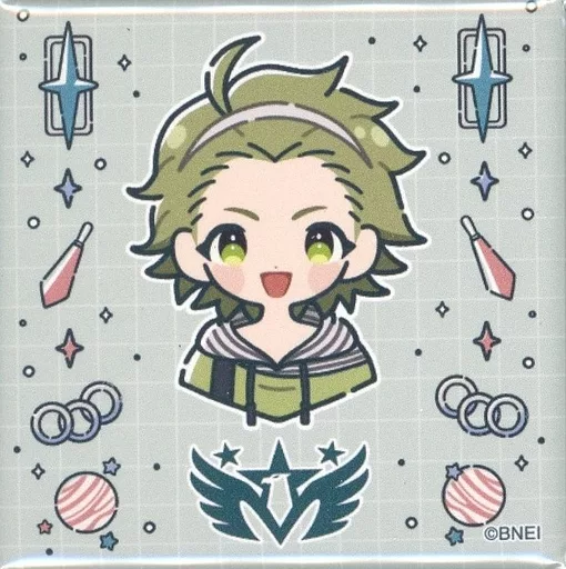 御手洗翔太 スクエア缶バッジ 「DMMスクラッチ! アイドルマスター SideM 【あにちゃ～む】」 D-2賞
