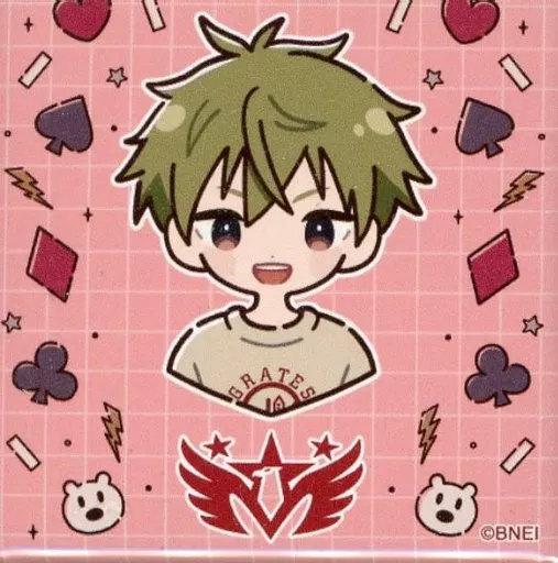 秋山隼人 スクエア缶バッジ 「DMMスクラッチ! アイドルマスター SideM 【あにちゃ～む】」 D-13賞