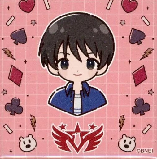 冬美旬 スクエア缶バッジ 「DMMスクラッチ! アイドルマスター SideM 【あにちゃ～む】」 D-14賞