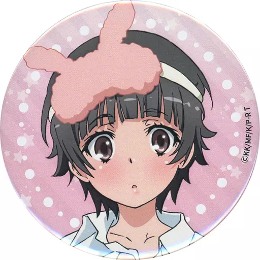初春飾利(A/フェイスアップ) 75mm缶バッジ 「MOLLY.ONLINEスクラッチ とある科学の超電磁砲T」 F-3賞