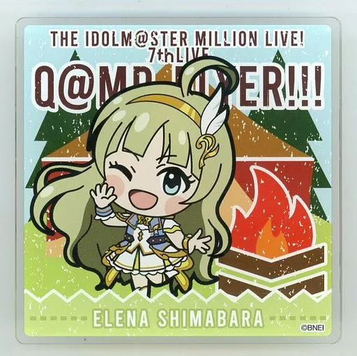 島原エレナ(7thLIVE Ver.) 公式プロデュースバッジ 「THE IDOLM＠STER MILLION LIVE! 7thLIVE Q＠MP FLYER!!!」