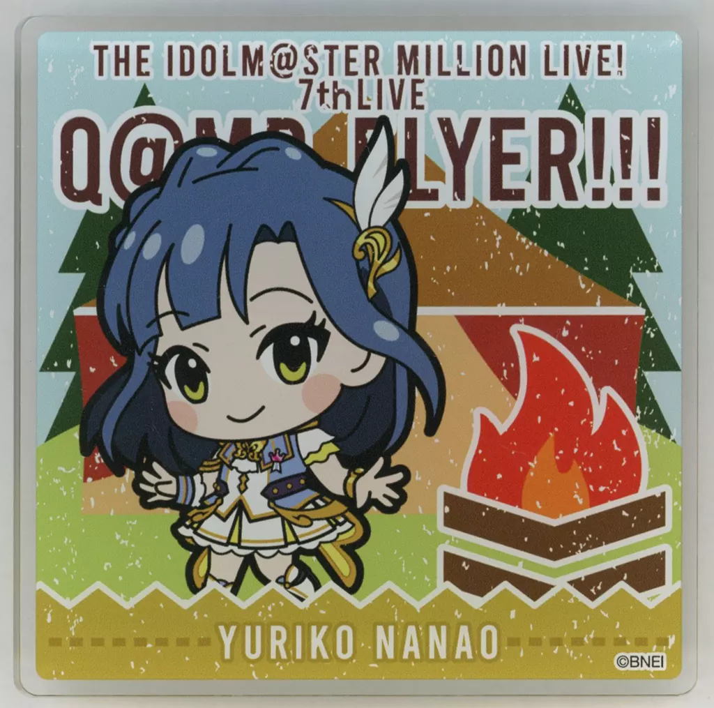 七尾百合子(7thLIVE Ver.) 公式プロデュースバッジ 「THE IDOLM＠STER MILLION LIVE! 7thLIVE Q＠MP FLYER!!!」