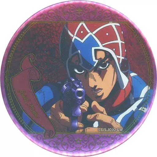 ①㉟ ジョジョの奇妙な冒険　コレクション缶バッジ　グイード　ミスタ 駿河屋 -<中古>グイード・ミスタ 「ジョジョの奇妙な冒険 第五部