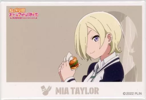 虹ヶ咲 5th スクエア缶バッジ ミア・テイラー ラブライブ！虹ヶ咲学園スクールアイドル同好会 スクエア和紙缶バッジ