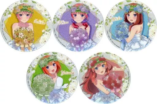 全5種セット BIGキラキラ缶バッジ 「くじ引き堂 五等分の花嫁 Newtype オンラインくじ」 C賞