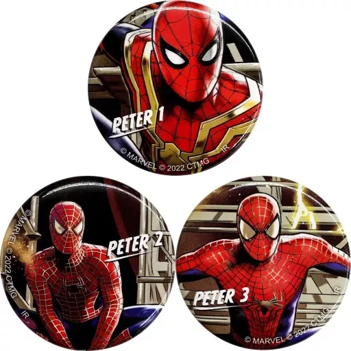 缶バッジセット(3個セット) 「スパイダーマン：ノー・ウェイ・ホーム」 駿河屋 -<中古>缶バッジセット(3個セット) 「スパイダーマン：ノー