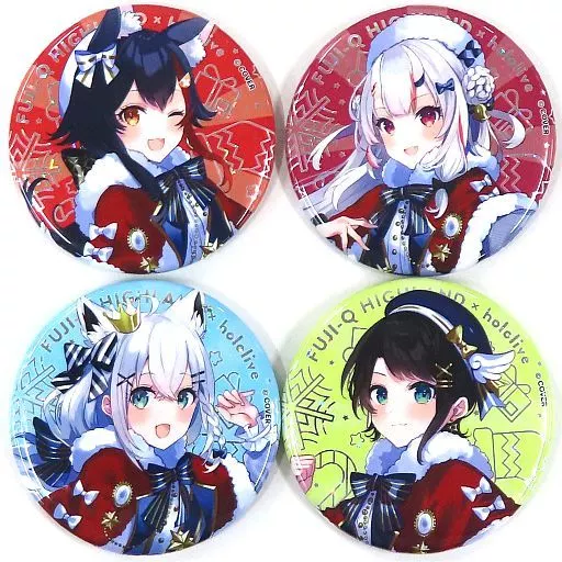 駿河屋 -<中古>集合 ホログラム缶バッジ4個セット 「バーチャル