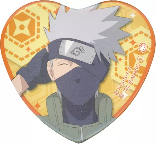 NARUTO ハローキティ ハート型缶バッジ キーホルダー はたけカカシ 激レア 駿河屋 -<中古>はたけカカシ×ハローキティ 「NARUTO-ナルト-×サンリオ