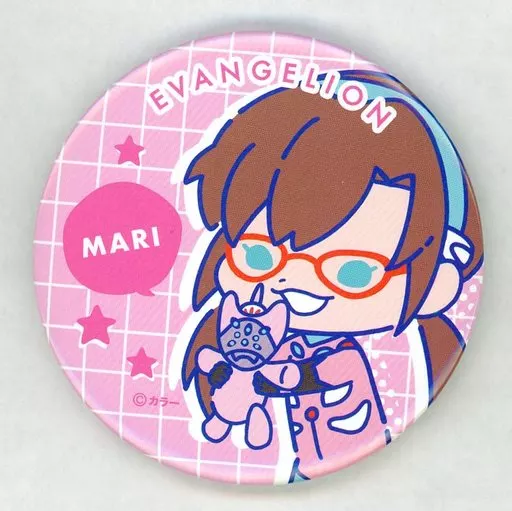 エヴァンゲリオン タワレコ マリ 缶バッジ エヴァンゲリオン 缶バッチ 真希波・マリ・イラストリアス 海洋堂
