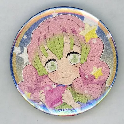甘露寺蜜璃(ラメ入り) 「鬼滅の刃×ufotable Cafe×マチ★アソビCAFE 12星座イベント2022 ランダム缶バッジA」