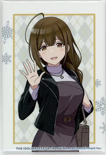 桑山千雪 スクエア缶バッジ 「くじ引き堂 アイドルマスター シャイニーカラーズ オンラインくじ Winter Vacation」 D-2賞