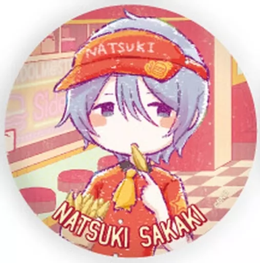 榊夏来 「アイドルマスター SideM トレーディング缶バッジ 12.バーガーショップver. グラフアートイラスト」