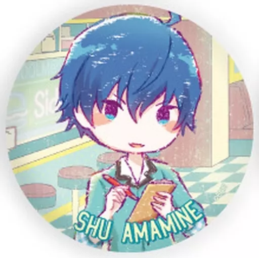 天峰秀 「アイドルマスター SideM トレーディング缶バッジ 12.バーガーショップver. グラフアートイラスト」