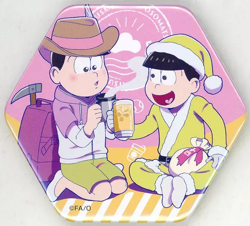 おそ松さん　乾杯！六角ペア缶バッジ ABCコンプリートセット 未開封BOX おそ松さん 乾杯！六角ペア缶バッジ ABCコンプリートセット 未開封BOX
