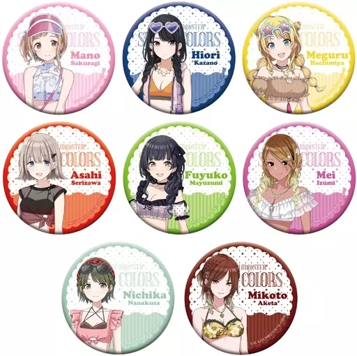 全8種セット 「アイドルマスター シャイニーカラーズ キャラバッジコレクション ホッテストサマー A」