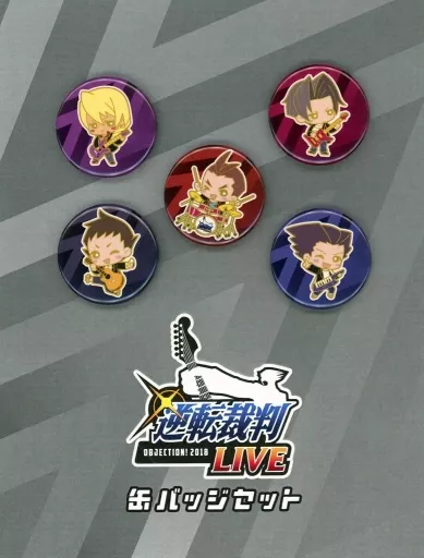 バッジ・ピンズ　集合(楽器) 缶バッジセット(6個セット) 「逆転裁判LIVE ～OBJECTION!2019～」 駿河屋 -<中古>集合(楽器) 缶バッジセット(5個セット) 「逆転