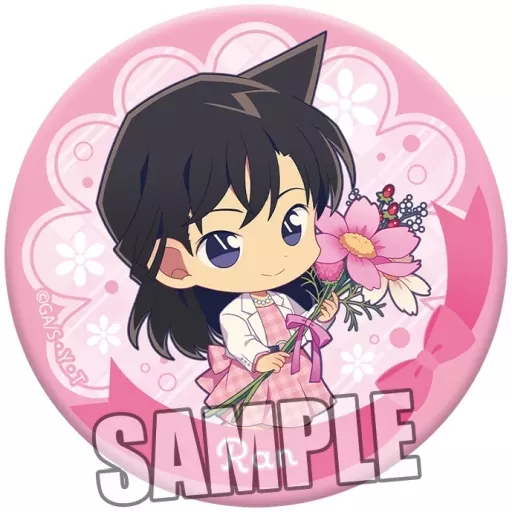 名探偵コナン Flower For You Ver. 缶バッジ 毛利蘭 セット 駿河屋 -<中古>毛利蘭(Normal Ver.) 「名探偵コナン トレーディング缶