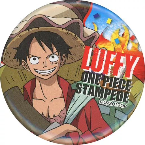劇場版ONEPIECE　STAMPEDEモンキー・D・ルフィ 缶バッジ 駿河屋 -<中古>モンキー・D・ルフィ 「劇場版 ワンピース STAMPEDE 缶
