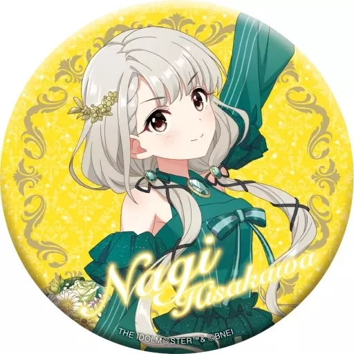 C.久川凪 グリッター缶バッジ 「アイドルマスター シンデレラガールズ」