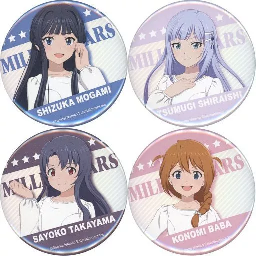 全4種セット 「アイドルマスター ミリオンライブ! 第2幕 劇場先行上映 トレーディング缶バッジコレクション(Vol.2)」 劇場グッズ