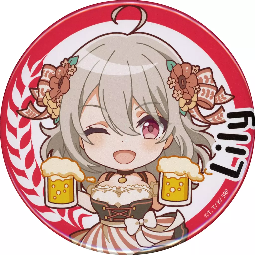 リリィ(ミニキャラ) 75mm缶バッジ 「くじ引き堂 スパイ教室 オンラインくじ ～秋の祝祭～」 D-4賞