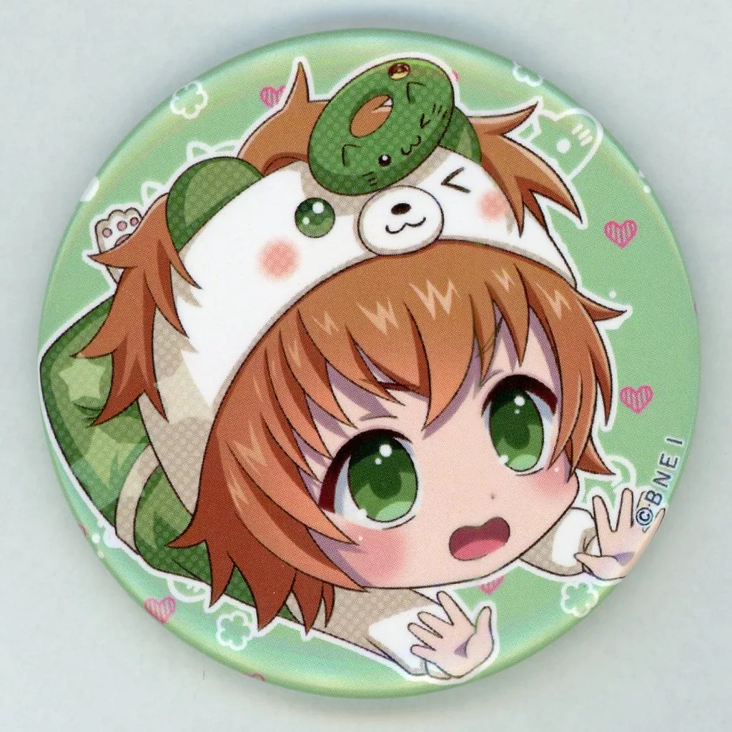 [単品] 若里春名 オリジナル缶バッジ 「アイドルマスター SideM×イクミママのどうぶつドーナツ コラボドーナツセット Bセット」 同梱特典