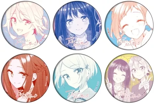 駿河屋 -<中古>全6種セット 「アネモネは熱を帯びる 缶バッジ 01.公式