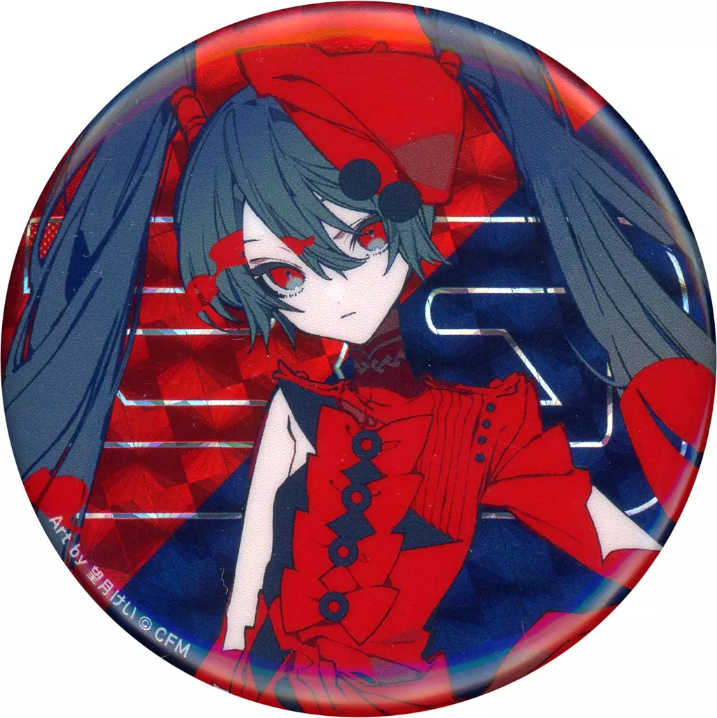 バッジ・ビンズ　初音ミク(等身) 「VOCALOID ART OF MIKU -Hatsune Miku×Contemporary Art- アートミク トレーディング缶バッジ」