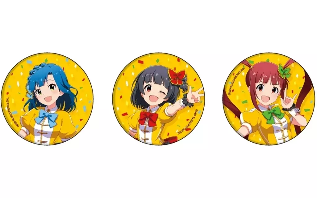 01.オリジナル衣装ver.(描き下ろしイラスト) 缶バッジ3個セット 「アイドルマスター ミリオンライブ!」