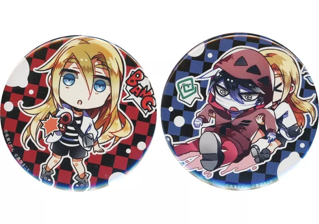 バッジ・ピンズ　[単品] レイ＆ザック 缶バッジセット 「コミックス 殺戮の天使 第5巻 アニメイト限定セット」 同梱特典