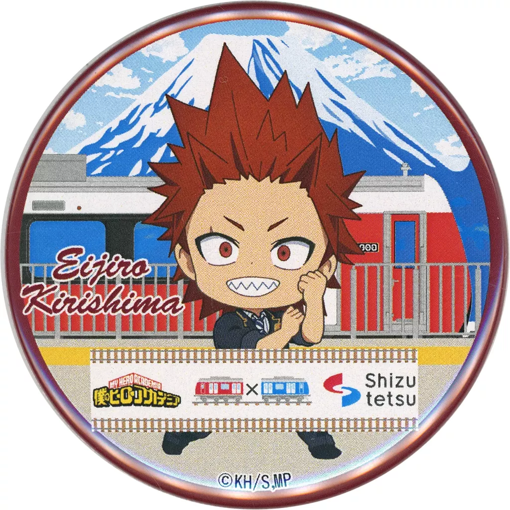 僕のヒーローアカデミア　静鉄　静岡鉄道　缶バッジ　切島鋭児郎 駿河屋 -<中古>切島鋭児郎 「僕のヒーローアカデミア×静岡鉄道 缶