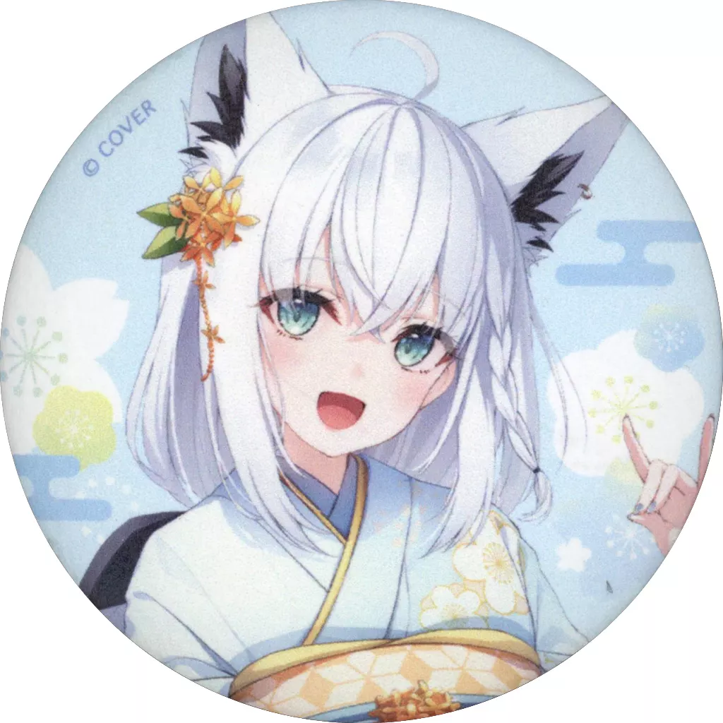 ホロライブ ほろーかる 白上フブキ 缶バッチ 駿河屋 -<中古>白上フブキ 「バーチャルYouTuber ホロライブ ほろ