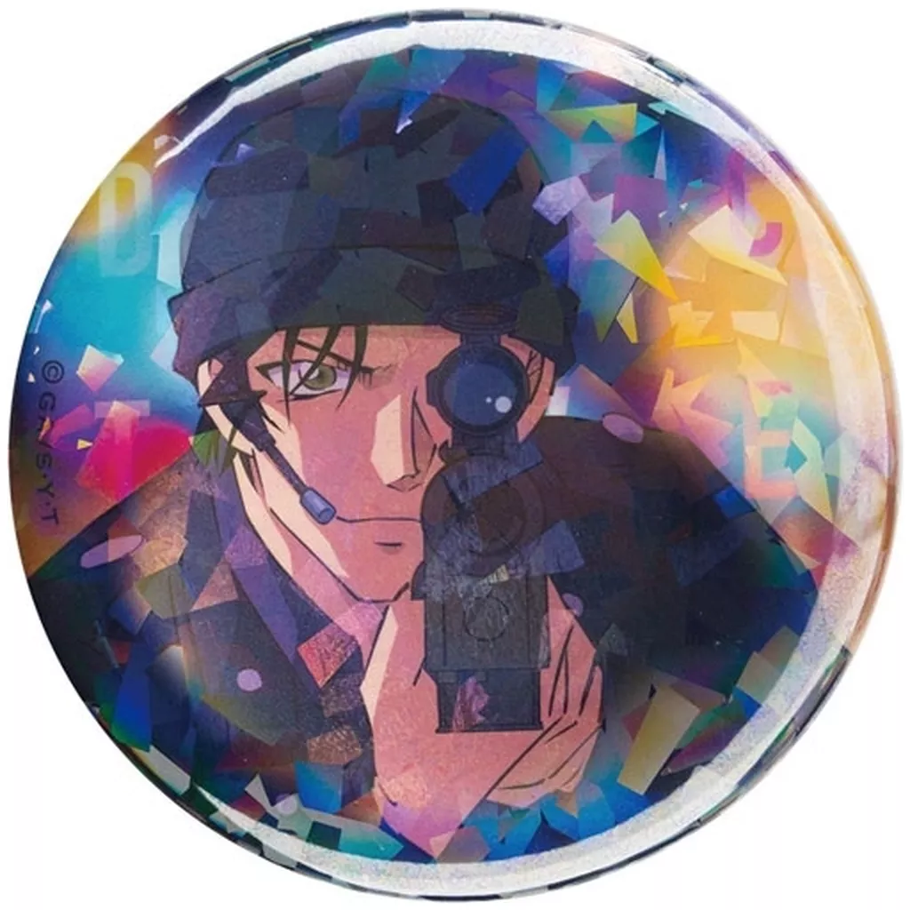 赤井　缶バッジ 名探偵コナン スクエア型缶バッジVol.3 赤井秀一＆世良真純