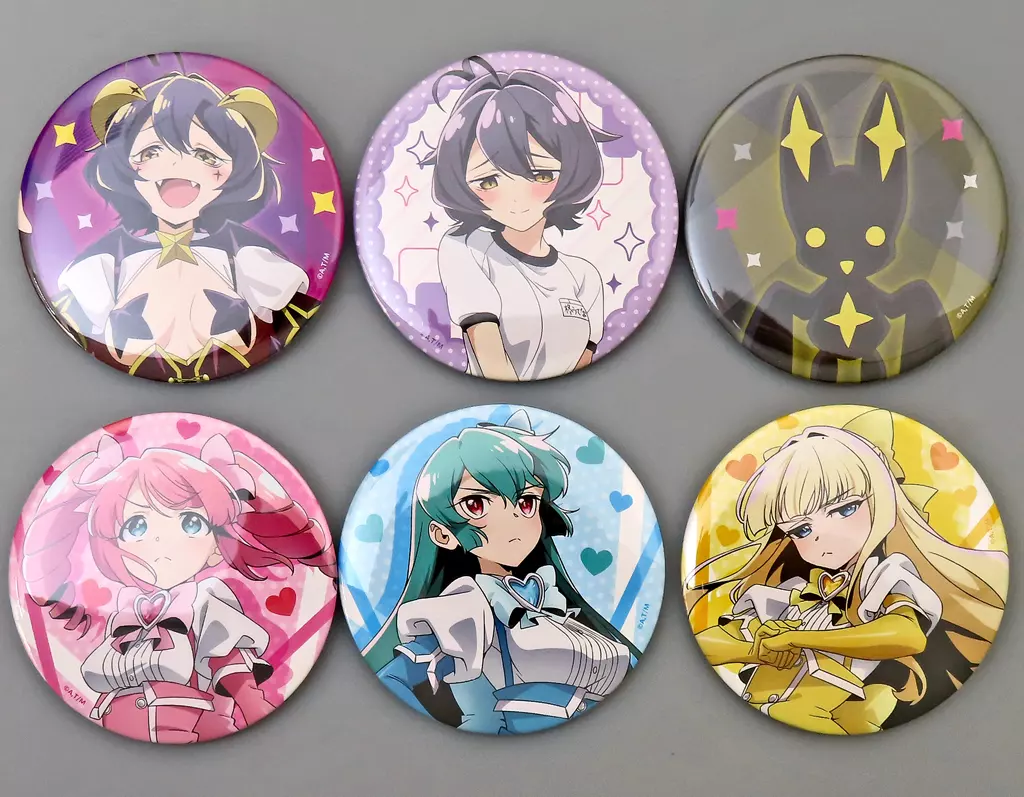 全6種セット 缶バッジ 「くじ引き堂 魔法少女にあこがれて オンラインくじ」 D賞