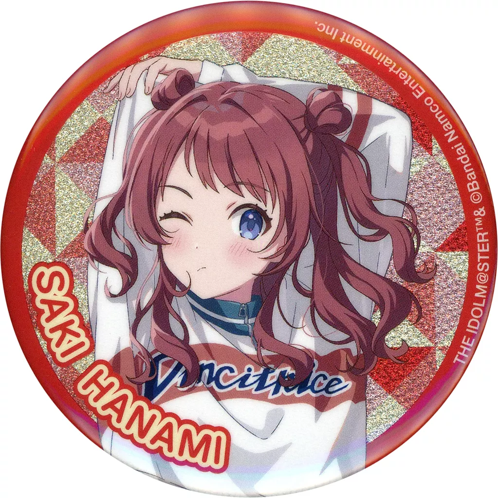 A.花海咲季 グリッター缶バッジ 「学園アイドルマスター」