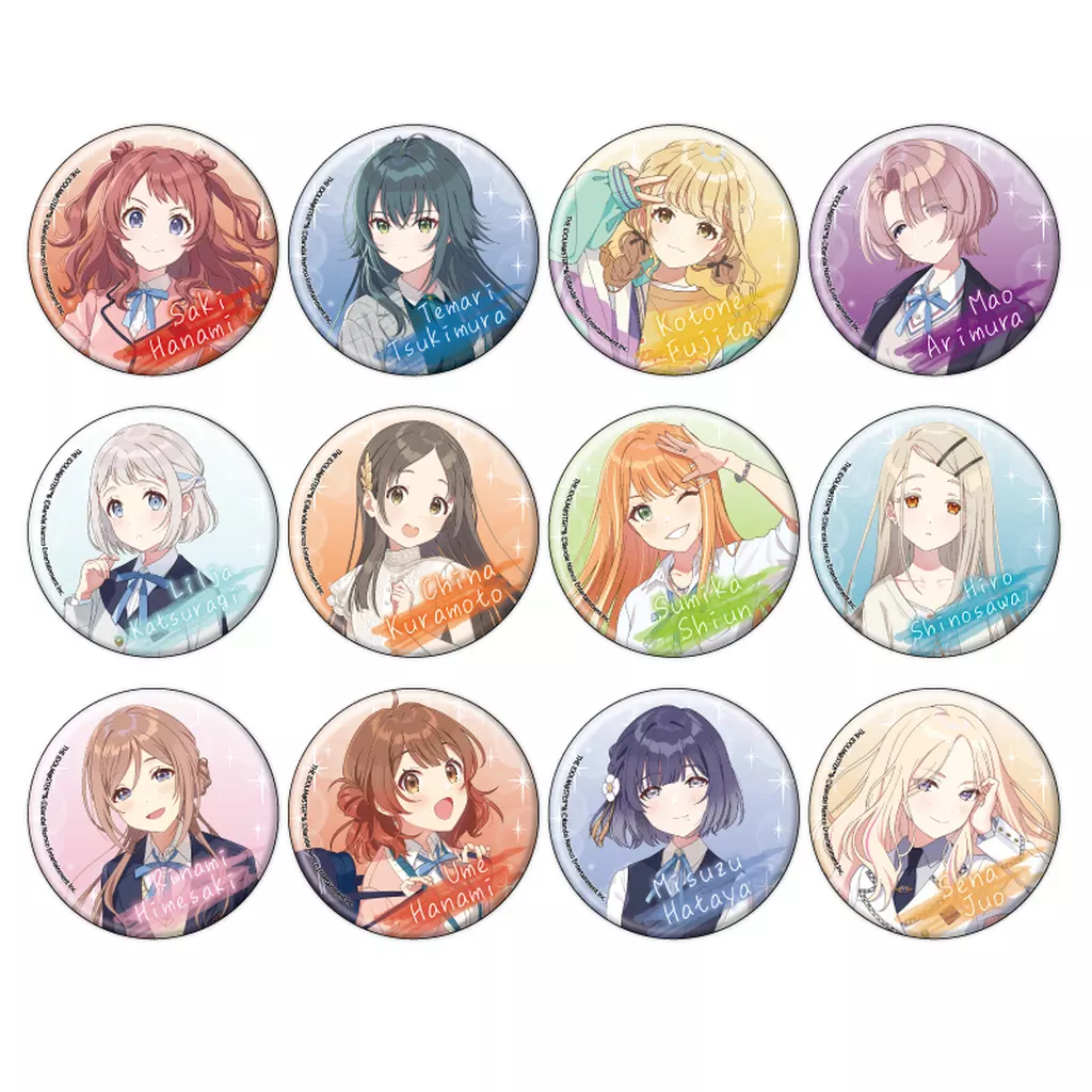 全12種セット 「学園アイドルマスター POP UP SHOP in 池袋スキマストア by eeo 缶バッジ(57mm)」