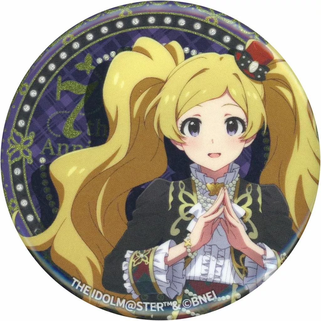 エミリー・スチュアート グリッター缶バッジ ブライテスト・ショーケースver. 「アイドルマスター ミリオンライブ! シアターデイズ 7th Anniversary in AKIHABARA ～秋葉原っぱフェスティバル～」
